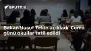 Milli Eğitim Bakanı Yusuf Tekin Duyurdu: Cuma Günü Okullar Tatil Edildi