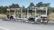 Eskişehir'de Seyir Halindeki Belediye Otobüsü Yangın Geçirdi