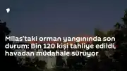 Muğla Milas'taki Orman Yangını Hakkında Açıklama: 1120 Kişi Tahliye Edildi