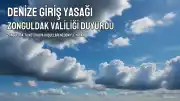Zonguldak Valiliği: Hava ve deniz şartları nedeniyle denize girişler yasaklandı