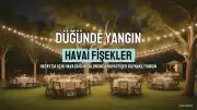 Hatay'da Düğünde Havai Fişekler Nedeniyle Çıkan Yangın Söndürüldü, Davetliler Eğlenmeye Devam Etti