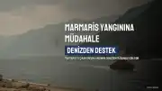 Marmaris'te Orman Yangınına Denizden Müdahale Edildi