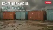Tuzla'da İşçi Konteynerinde Yangın: İtfaiye Ekipleri Müdahale Ediyor