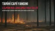 Artvin'in Şavşat İlçesinde Tarihi Cami ve Lojmanında Yangın Çıktı