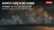 Meteoroloji'den Kuvvetli Yağış ve Sel Uyarısı: İstanbul'da Sarı Alarm