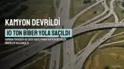 Samsun Tekkeköy'de Devrilen Kamyon Yola Saçtı: 2 Yaralı