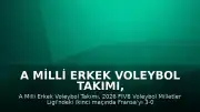A Milli Erkek Voleybol Takımı, Fransa'yı 3-0 Mağlup Etti