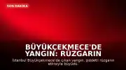 Büyükçekmece'de Yangın: Rüzgarın Etkisiyle Alevler Yayıldı