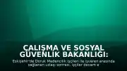 Çalışma ve Sosyal Güvenlik Bakanlığı: Doruk Madencilik işçileri ile işveren arasında uzlaşı sağlandı
