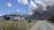 Edirne Keşan'da Katı Atık Bertaraf Tesisinde Yangın Çıktı