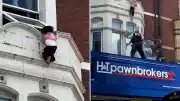 Londra'da Pencereden Düşen Çocuk Polis ve Bir Vatandaş Tarafından Kurtarıldı