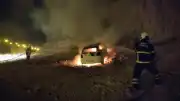 Siirt-Kurtalan Kara Yolunda Otomobil Yangını: Araç Kullanılamaz Hale Geldi