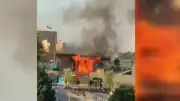 Ankara Çankaya'da bir satış ofisinde yangın meydana geldi