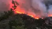 Antalya Kaş'taki Orman Yangınına Müdahale Karadan Devam Ediyor
