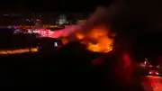 Bursa Yıldırım'da Geri Dönüşüm Tesisinde Yangın: Alevler Dronla Kaydedildi