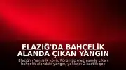 Elazığ'da Bahçelik Alanda Çıkan Yangın Kontrol Altına Alındı