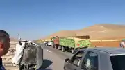 Karaman'da Trafik Kazası: Römorka Çarpan Otomobil Devrildi