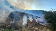 Kastamonu'da Ahşap Evde Başlayan Yangın Ormanlık Alana Sıçradı