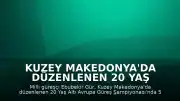 Kuzey Makedonya'da düzenlenen 20 Yaş Altı Avrupa Güreş Şampiyonası'nda Milli Güreşçi Ebubekir Gür Gümüş Madalya Kazandı