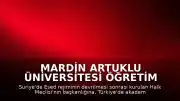 Mardin Artuklu Üniversitesi Öğretim Üyesi Abdülhamit Avvak Suriye Halk Meclisi Başkanı Seçildi