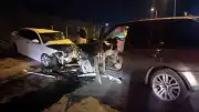 Sancaktepe'de Ters Yönden Gelen Otomobilin Karıştığı Kazada 5 Yaralı