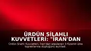 Ürdün Silahlı Kuvvetleri: "İran'dan ateşlenen 3 füze ülke topraklarına düştü"