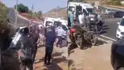 Batman Sason Girişinde Meydana Gelen Kazada Araçlar Çukura Devrildi