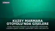 Kuzey Marmara Otoyolu'nda Gişelere Çarpan Otomobilde 2 Kişi Yaralandı