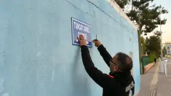 Tuncay Sonel Caddesi Tabelası Kaldırıldı