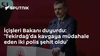İçişleri Bakanlığı Duyurdu: Tekirdağ'da Görev Yapan İki Polis Memuru Şehit Oldu