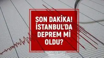 İstanbul'da Sabah Saatlerinde Hafif Sarsıntı Hissedildi