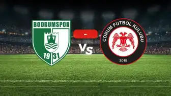 Bodrumspor ve Çorum FK Maçı Berabere Tamamlandı