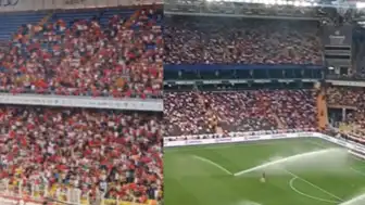 A Milli Futbol Takımı Maçı Öncesinde 'Mustafa Kemal'in Askerleriyiz' Sloganı Atıldı