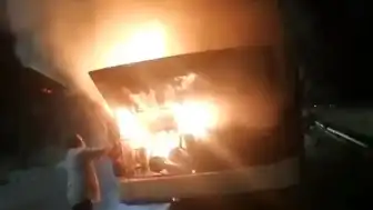 Samsun'da Yolcu Otobüsünde Yangın: Yolcular Tahliye Edildi