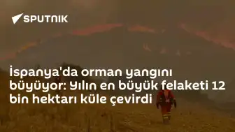 İspanya'da Orman Yangınları Kontrol Altına Alınmaya Çalışılıyor: 12 Bin Hektarlık Alan Yandı