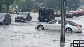 New York ve New Jersey'de Şiddetli Yağışlar Ani Sel Baskınlarına Yol Açtı