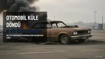 Bolu'da 15 Gün Önce Alınan Otomobil Park Halindeyken Küle Döndü