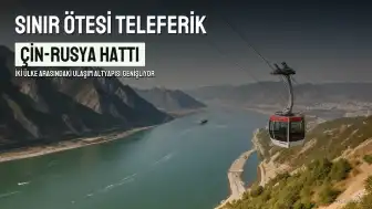 Çin ve Rusya Arasında Dünyanın İlk Sınır Ötesi Teleferik Hattı Tamamlanıyor