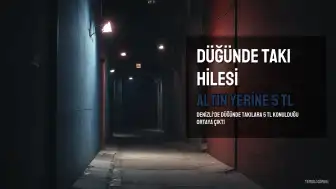 Düğünde Altın Yerine 5 TL Takan Davetli Kameraya Yansıdı