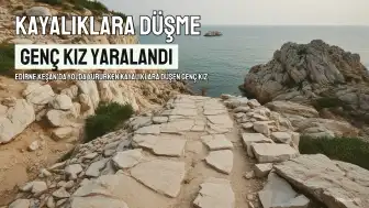Genç Kız Kayalıklara Düşerek Yaralandı