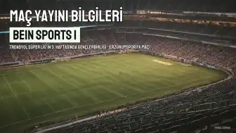 Gençlerbirliği - Erzurumspor FK Maçı beIN Sports 1'de Şifreli Yayınlanacak
