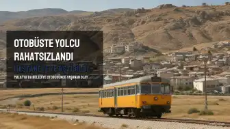 Malatya'da Otobüste Rahatsızlanan Yolcu Hastaneye Kaldırıldı