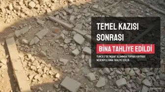 Tunceli'de Temel Kazısında Toprak Kayması: 5 Katlı Bina Tahliye Edildi