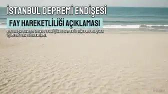 Yer Bilimci Prof. Dr. Şener Üşümezsoy'dan İstanbul Depremi Açıklaması