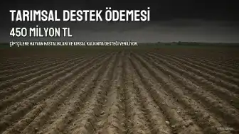Bakan Yumaklı duyurdu: 450 milyon TL'lik tarımsal destek ödemesi hesaplara aktarılıyor