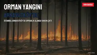 İstanbul Arnavutköy'de Orman Yangını: Havadan ve Karadan Müdahale Ediliyor