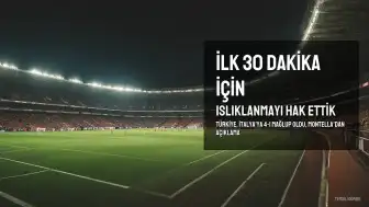 Montella: İlk 30 dakika için ıslıklanmayı hak ettik