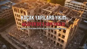 Nilüfer'de Kaçak Yapılara Yıkım