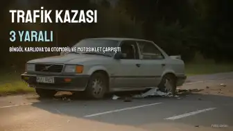 Bingöl Karlıova'da Trafik Kazası: 3 Yaralı