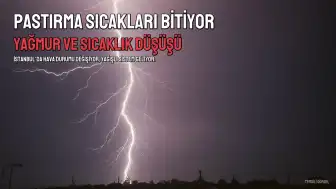 İstanbul'da Pastırma Sıcakları Sona Eriyor: Yağmur ve Sıcaklık Düşüşü Bekleniyor